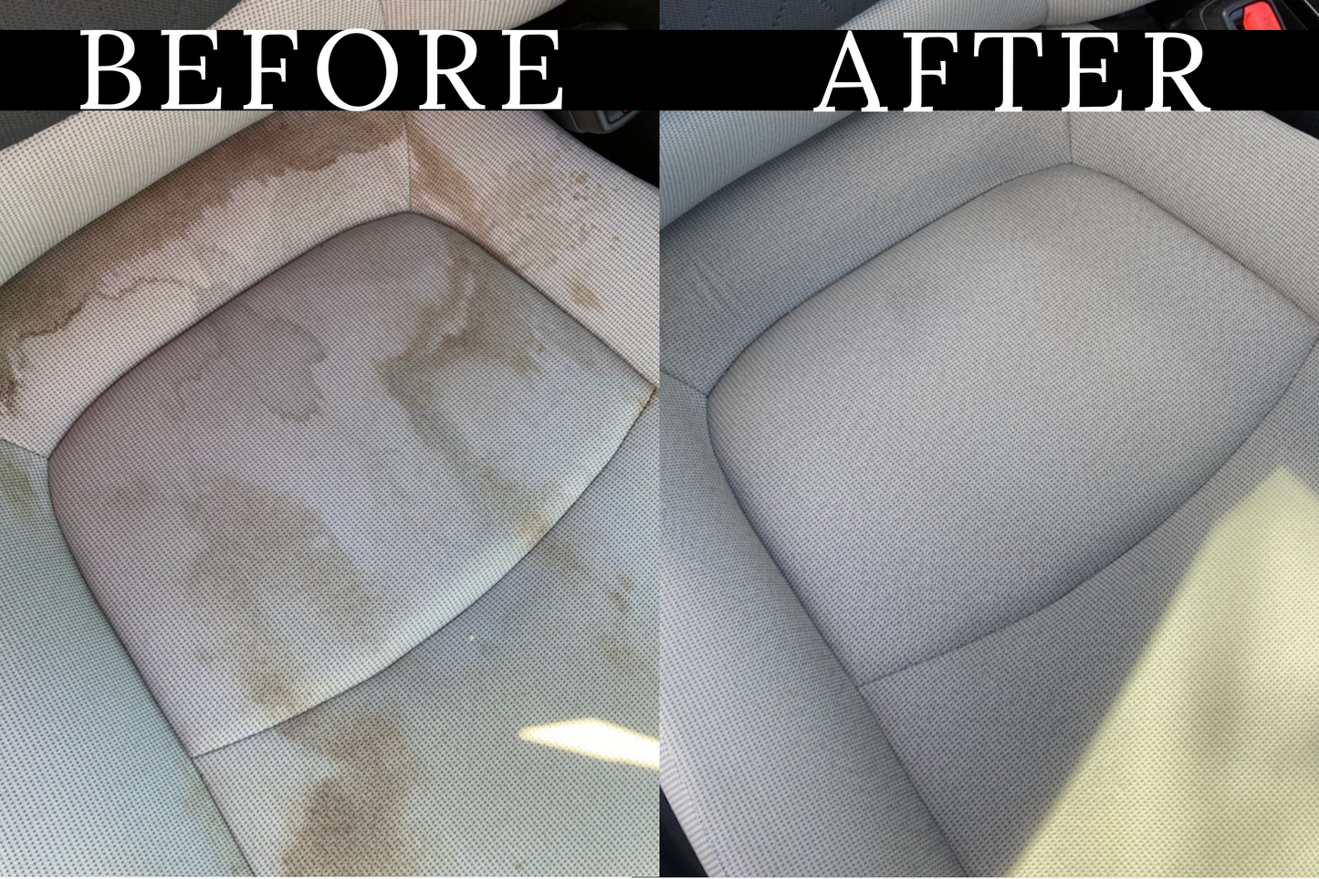 Remove Brown stains from car upholstery